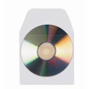 Selvklæbende CD lommer med flap - 10 stk.